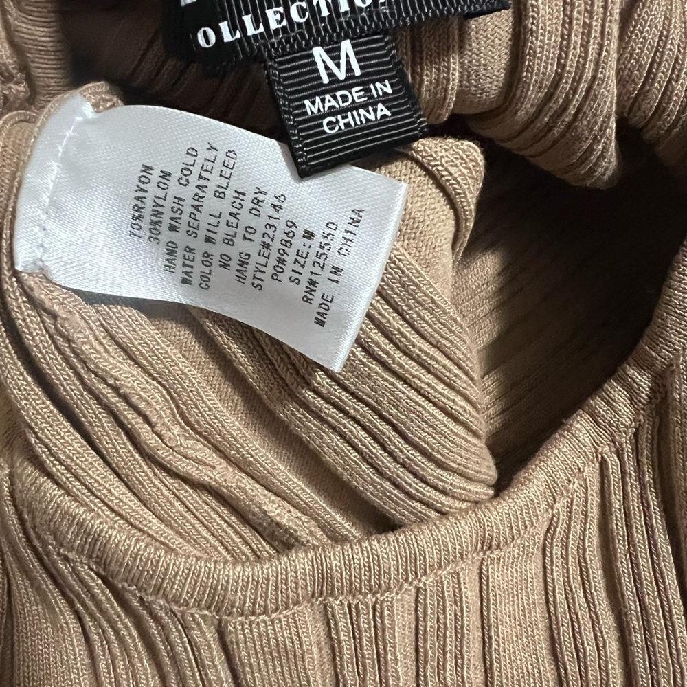 Hera Collection Brown Ribbed Crop Top - Picture 4 of 4